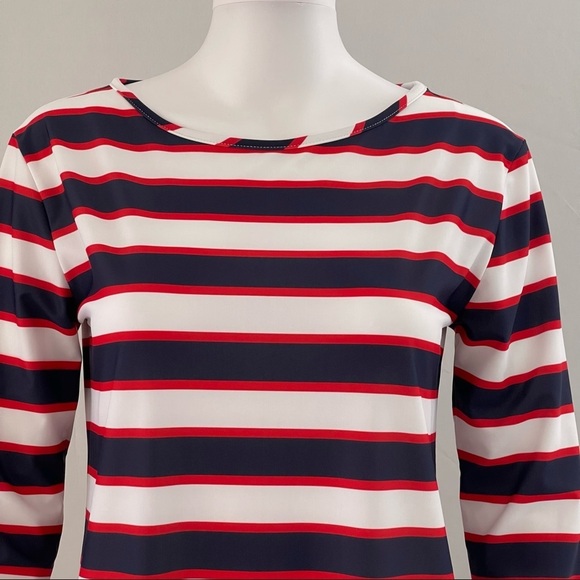 Glamourpuss NYC Red,Blue and White Stripes Dress size Small - Picture 4 of 15